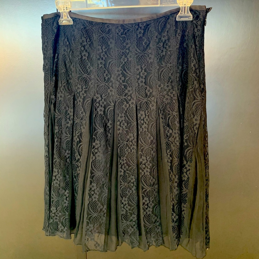 Tahari Black Lace Skirt - Good Condition